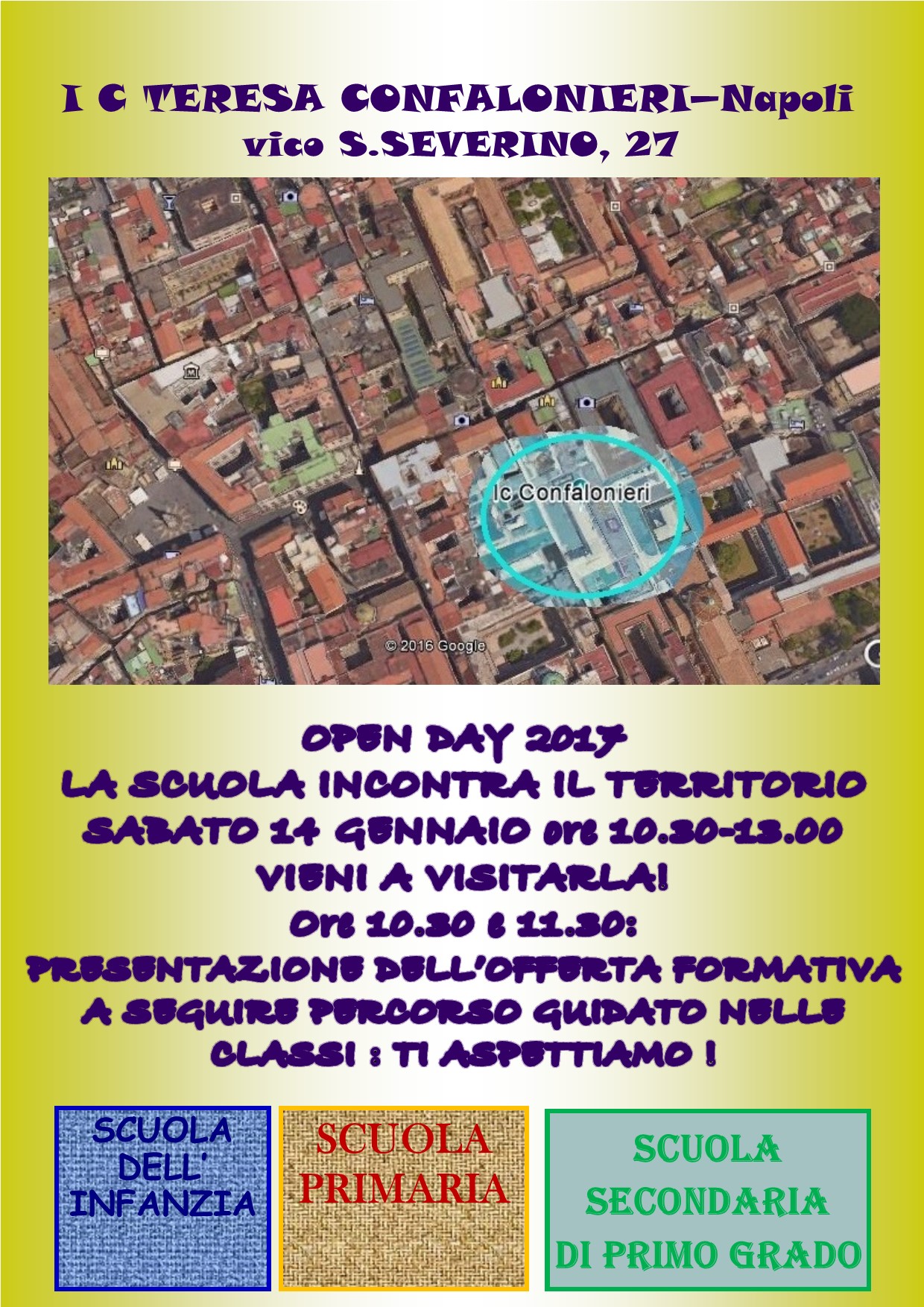OPEN DAY  SABATO 14 GENNAIO 2017